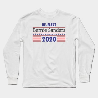 Re-Elect Bernie Sanders 2020 Stars & Stripes Long Sleeve T-Shirt